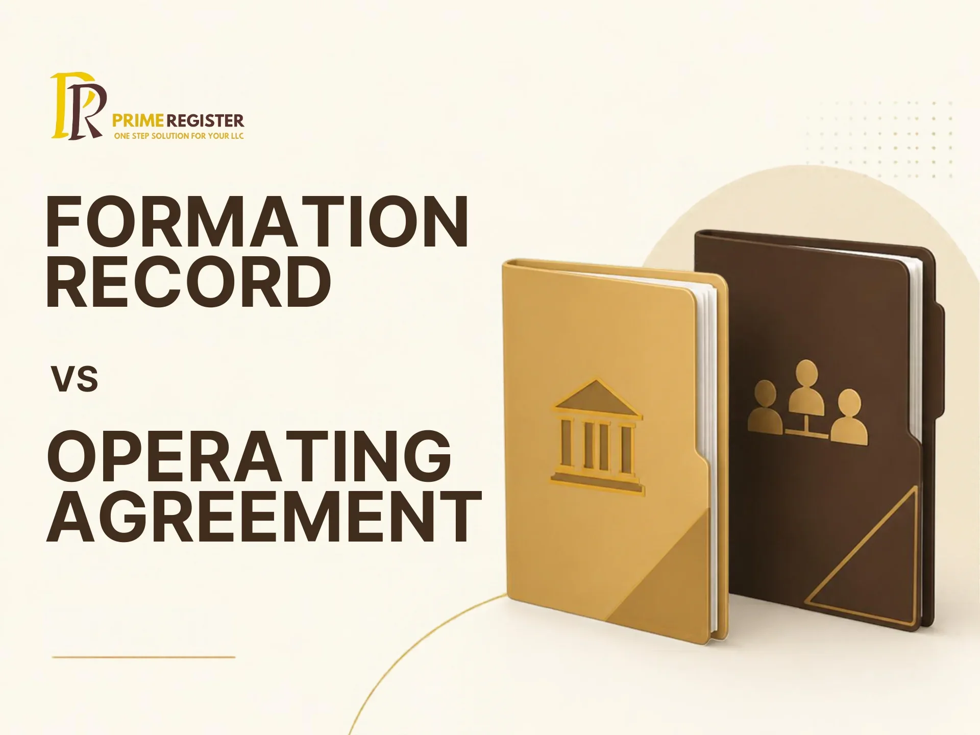 Two distinct folders, one for a state formation record and one for internal ownership rules.