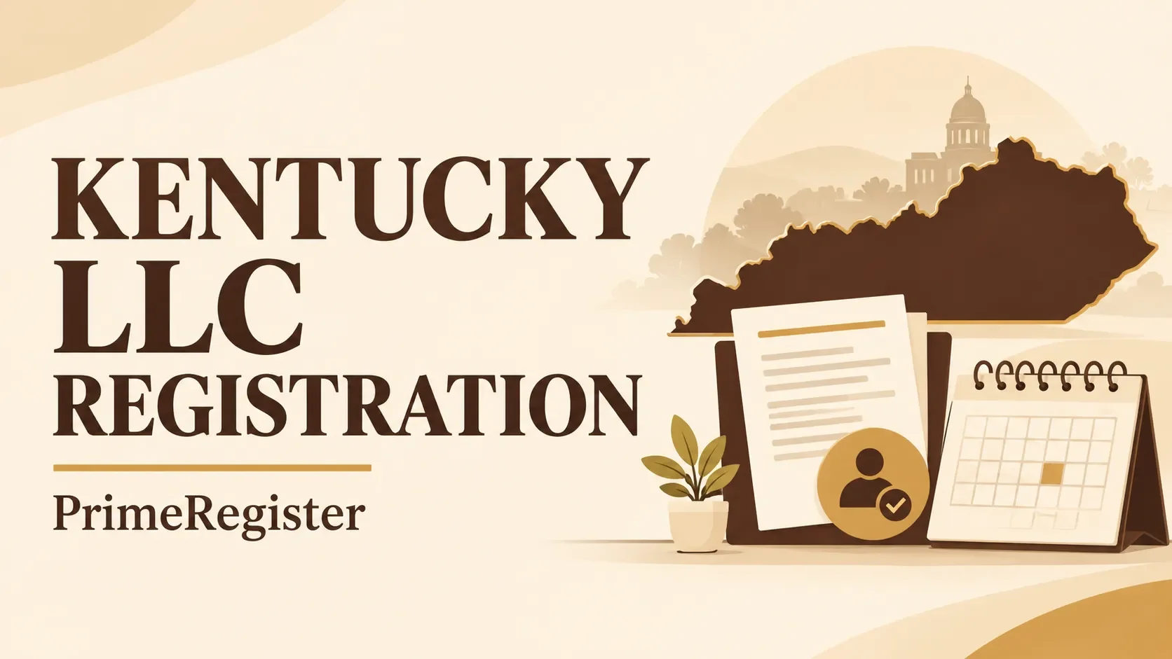 A Kentucky outline with formation articles, agent consent and an annual calendar.